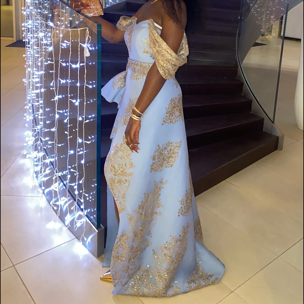 Custom floor length gown dress